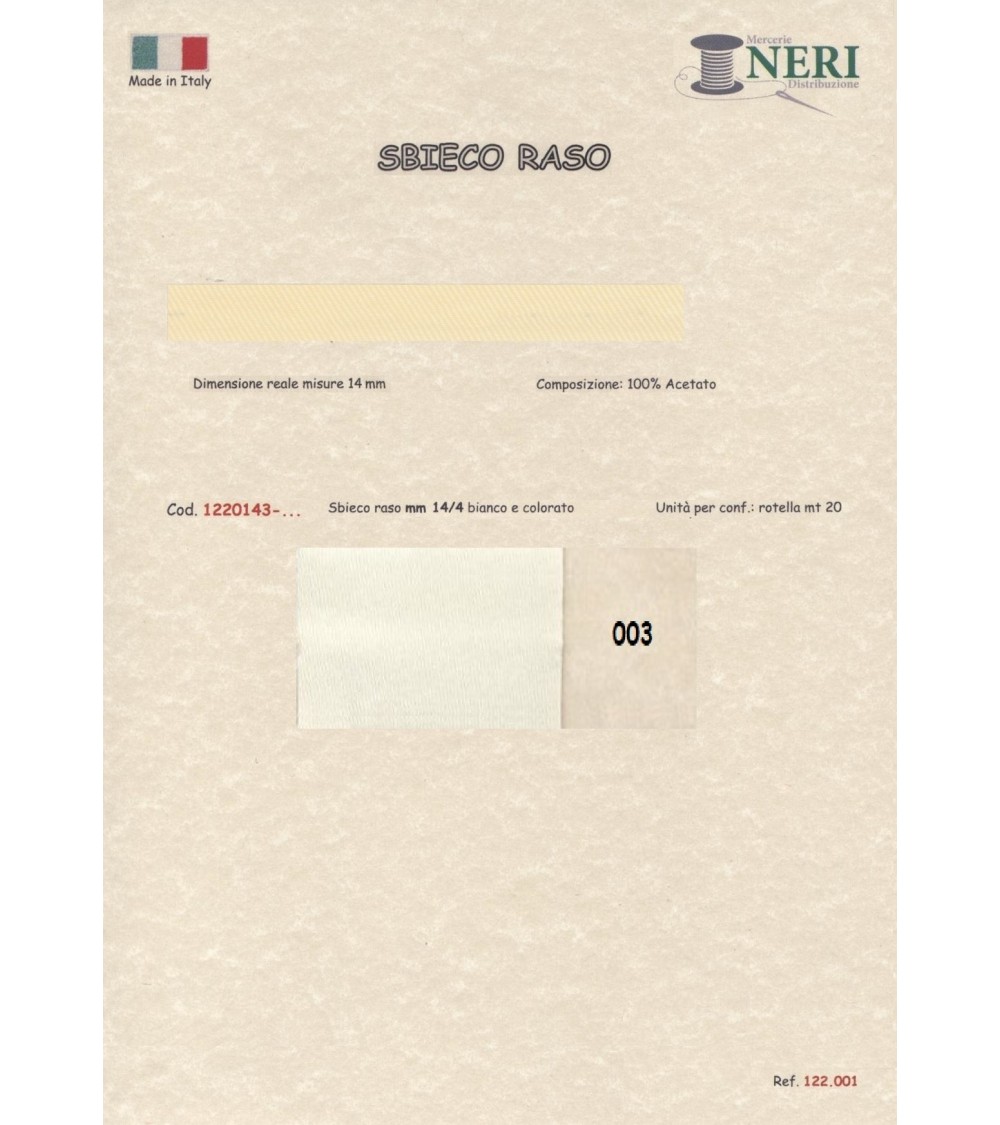 1220143-003 SBIECO RASO ACETATO mm14