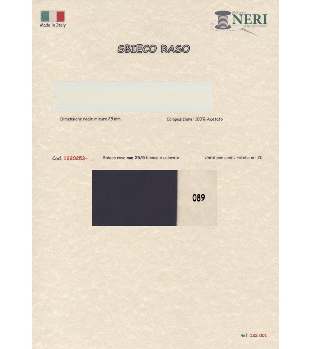 1220253-089 SBIECO RASO ACETATO mm25