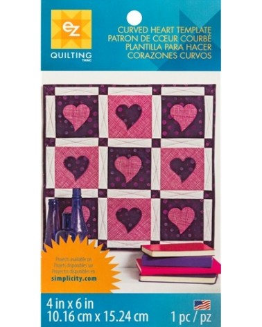 E083 CURVED HEART TEMPLATE**