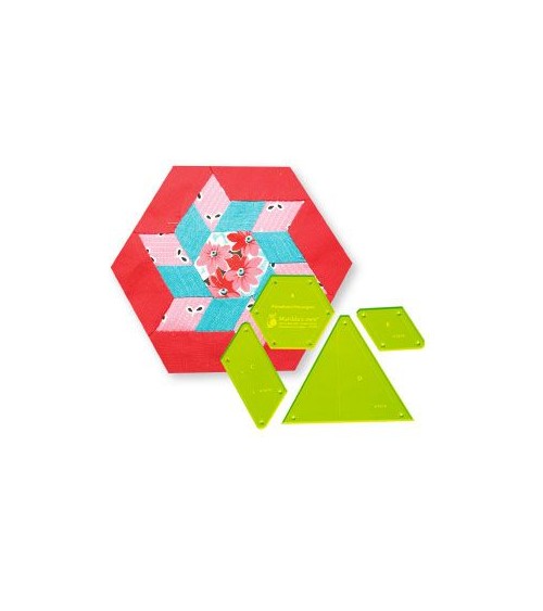 V133 Pinwheel Hexagon blocco 8in.(Set 4pz)