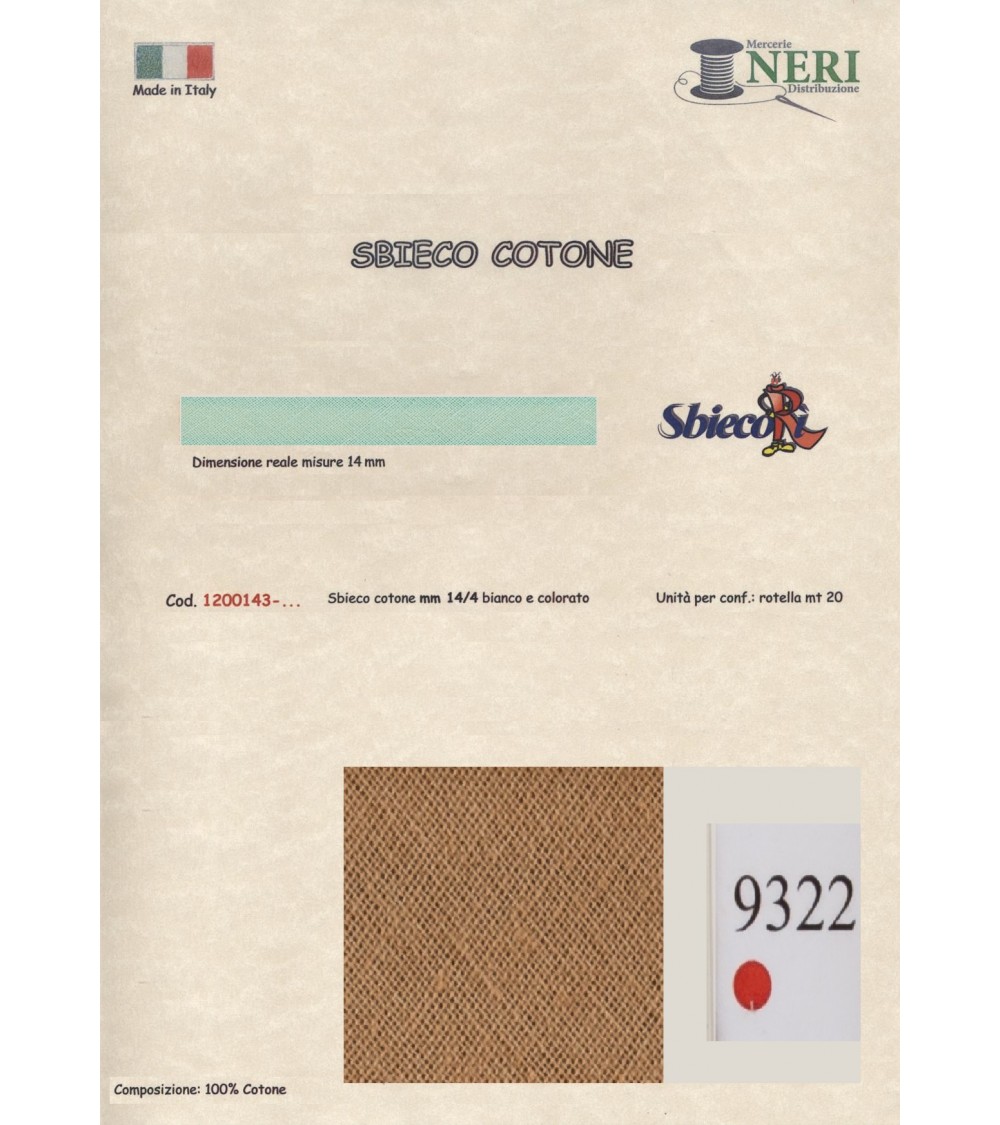 1200143-9322 SBIECO COTONE mm14/4 100CO