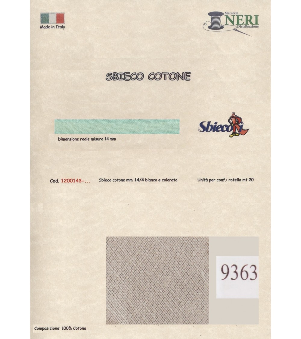 1200143-9363 SBIECO COTONE mm14/4 100CO