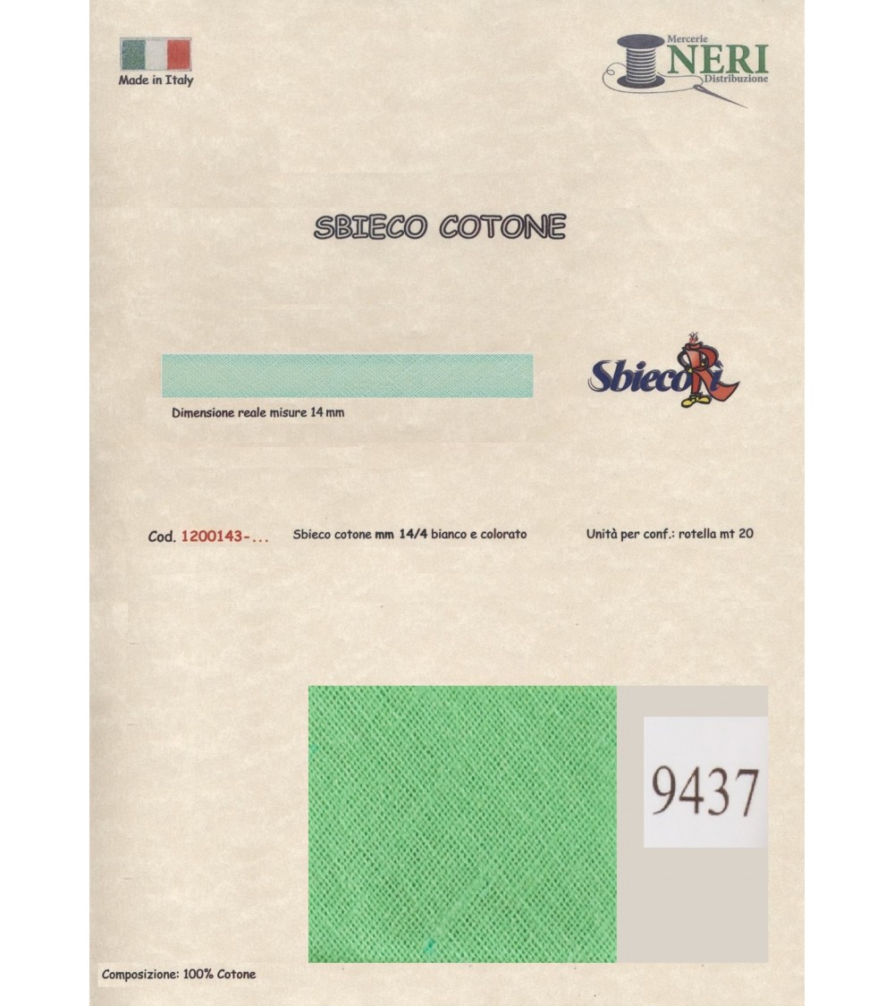 1200143-9437 SBIECO COTONE mm14/4 100CO