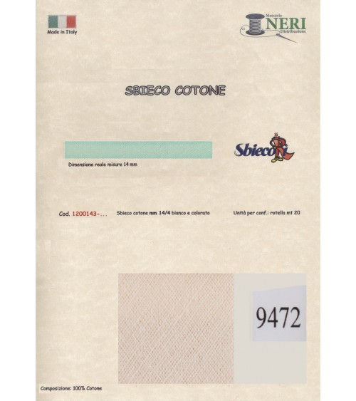 1200143-9472 SBIECO COTONE mm14/4 100CO