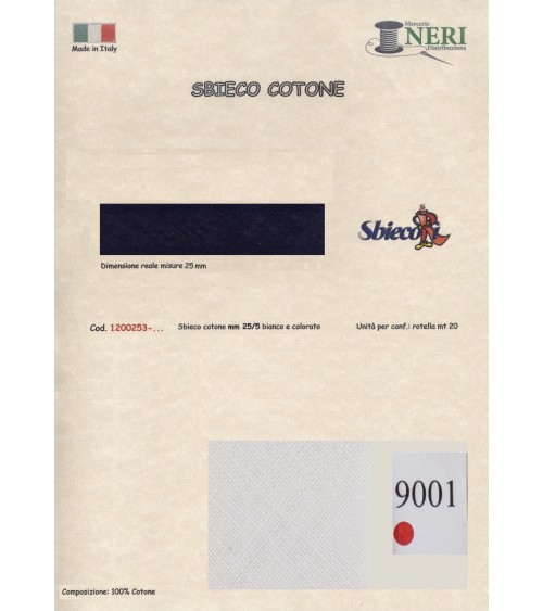 1200253-9001 SBIECO COTONE mm25/5 100CO
