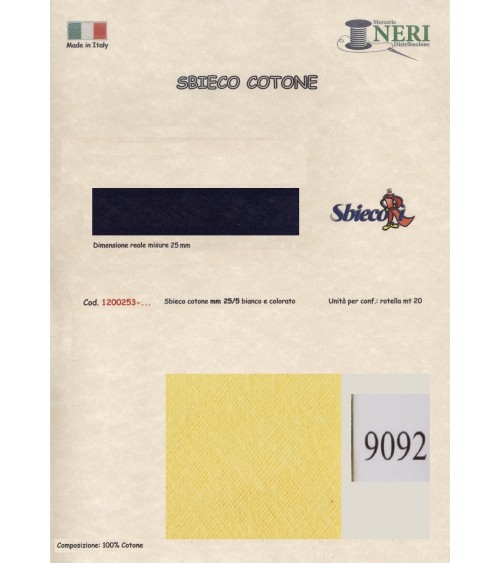 1200253-9092 SBIECO COTONE mm25/5 100CO