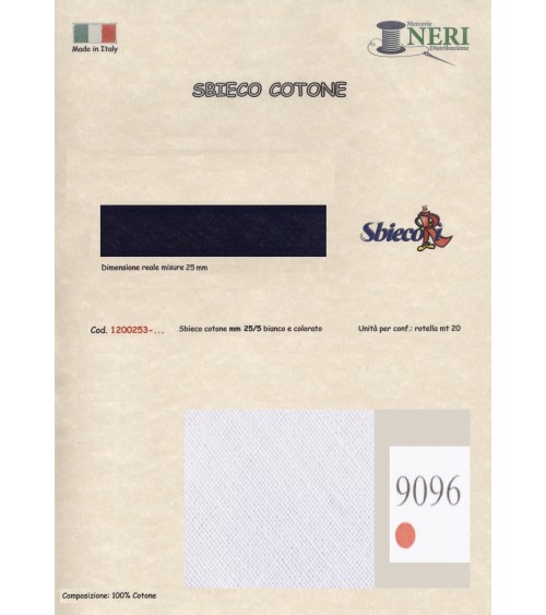 1200253-9096 SBIECO COTONE mm25/5 100CO