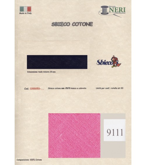 1200253-9111 SBIECO COTONE mm25/5 100CO
