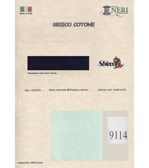 1200253-9114 SBIECO COTONE mm25/5 100CO