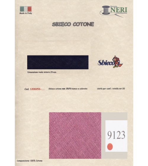 1200253-9123 SBIECO COTONE mm25/5 100CO