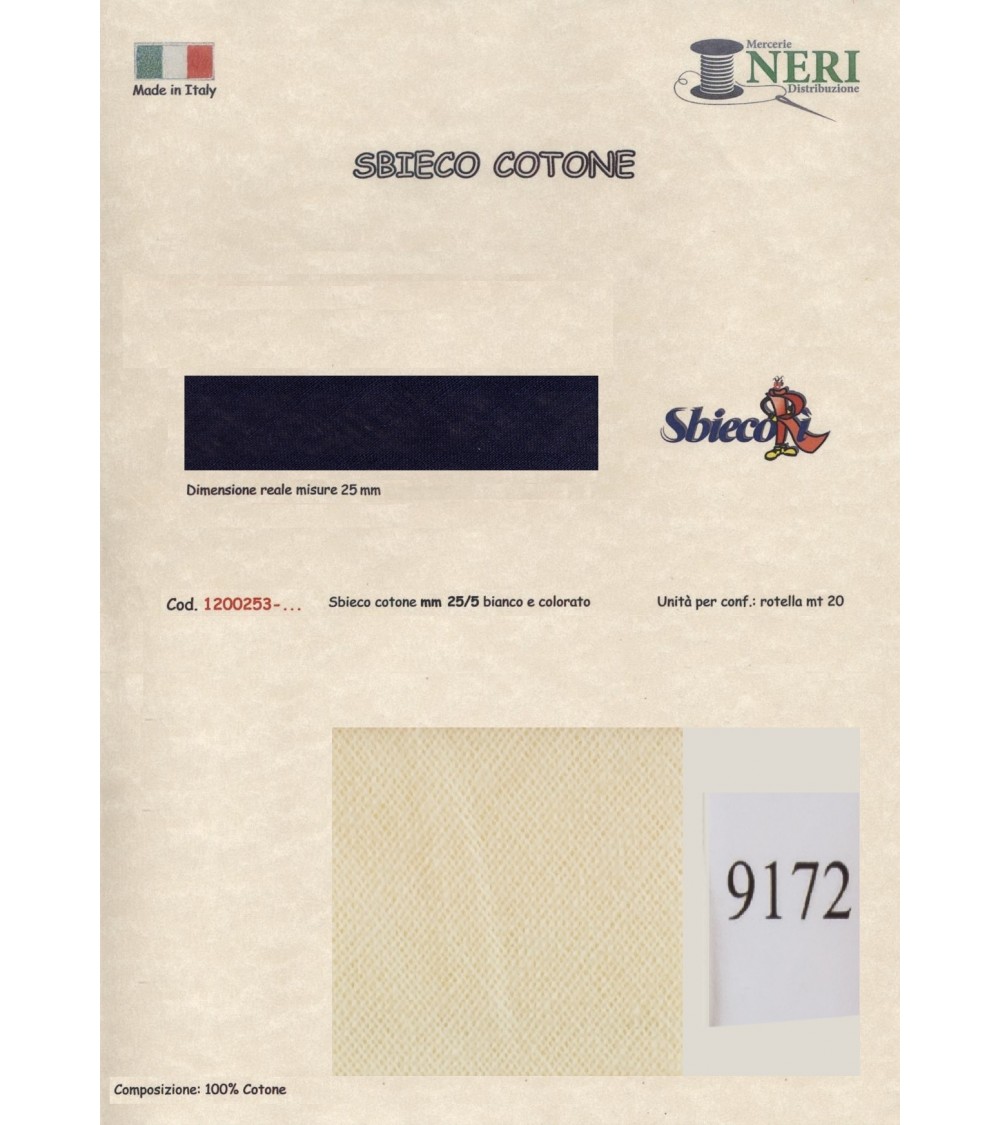 1200253-9172 SBIECO COTONE mm25/5 100CO