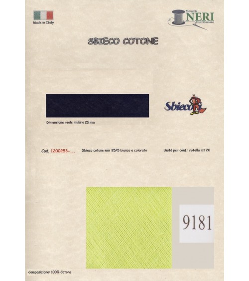1200253-9181 SBIECO COTONE mm25/5 100CO