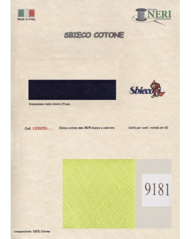 1200253-9181 SBIECO COTONE mm25/5 100CO