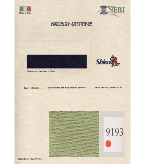 1200253-9193 SBIECO COTONE mm25/5 100CO