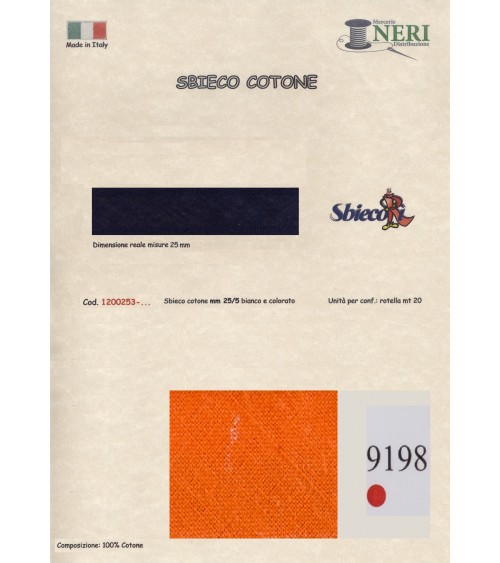 1200253-9198 SBIECO COTONE mm25/5 100CO