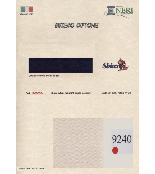 1200253-9240 SBIECO COTONE mm25/5 100CO