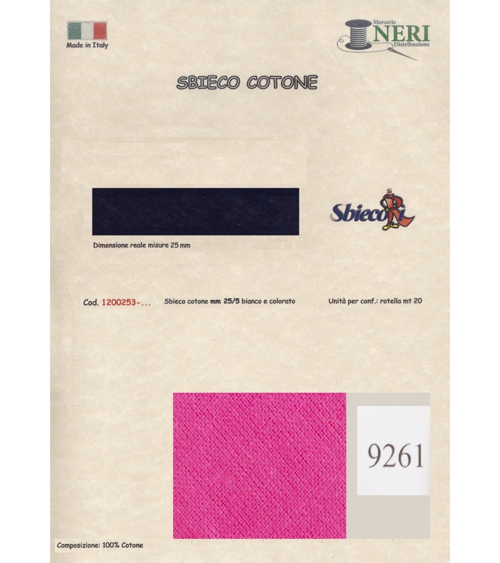 1200253-9261 SBIECO COTONE mm25/5 100CO