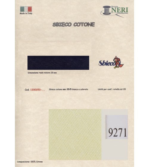 1200253-9271 SBIECO COTONE mm25/5 100CO