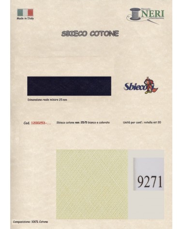 1200253-9271 SBIECO COTONE mm25/5 100CO