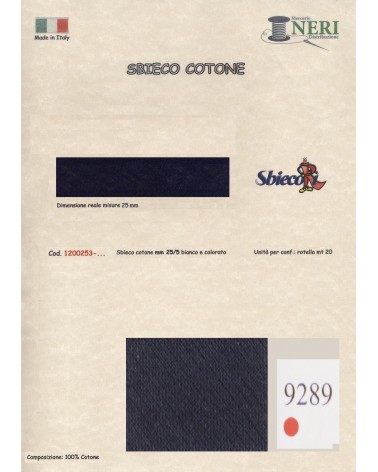1200253-9289 SBIECO COTONE mm25/5 100CO