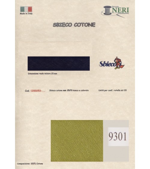 1200253-9301 SBIECO COTONE mm25/5 100CO
