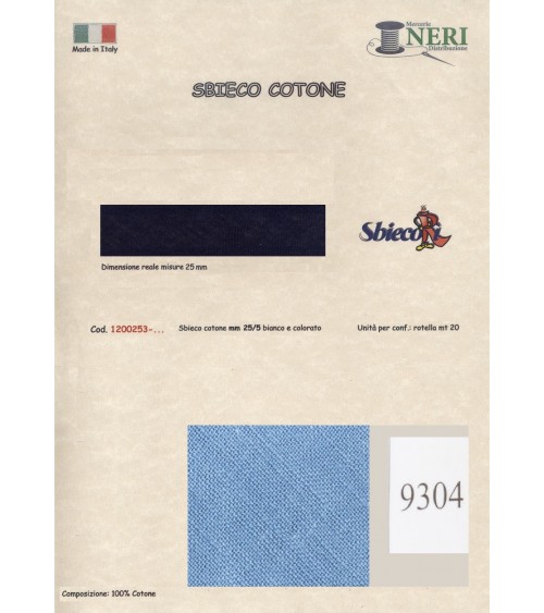 1200253-9304 SBIECO COTONE mm25/5 100CO