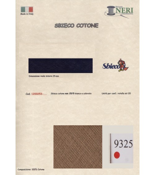 1200253-9325 SBIECO COTONE mm25/5 100CO