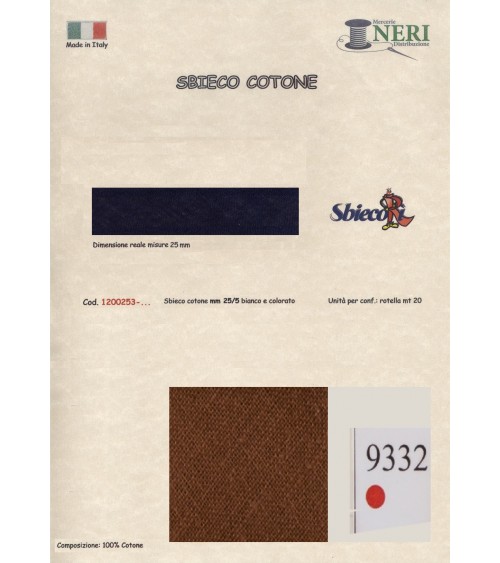 1200253-9332 SBIECO COTONE mm25/5 100CO