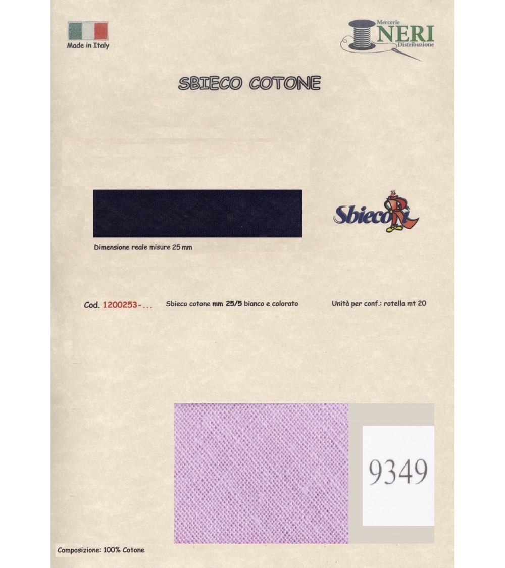 1200253-9349 SBIECO COTONE mm25/5 100CO