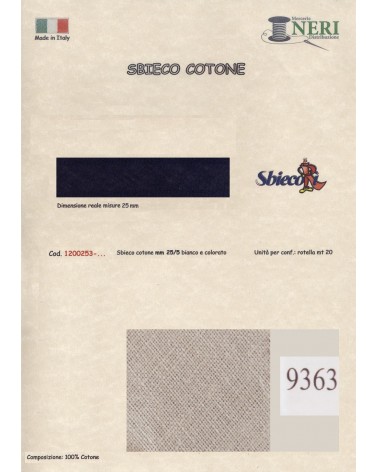 1200253-9363 SBIECO COTONE mm25/5 100CO