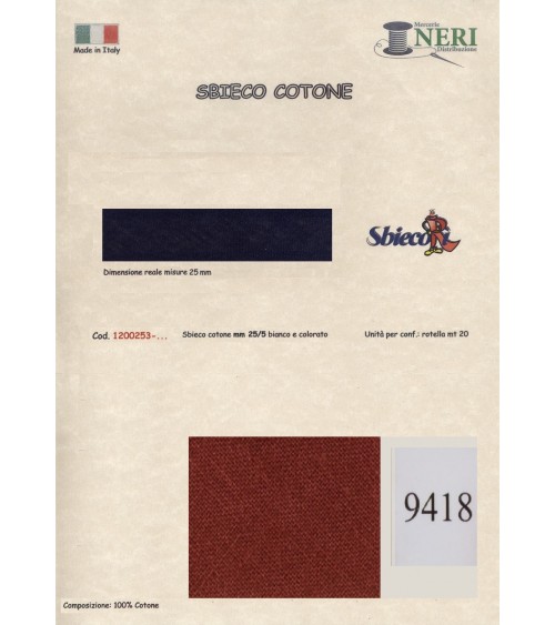 1200253-9418 SBIECO COTONE mm25/5 100CO