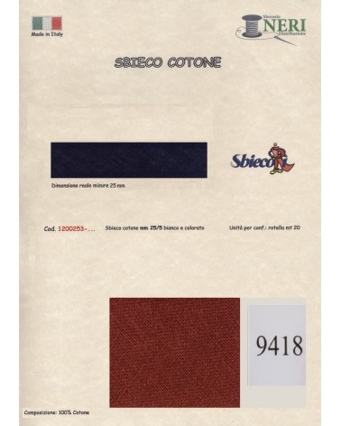 1200253-9418 SBIECO COTONE mm25/5 100CO