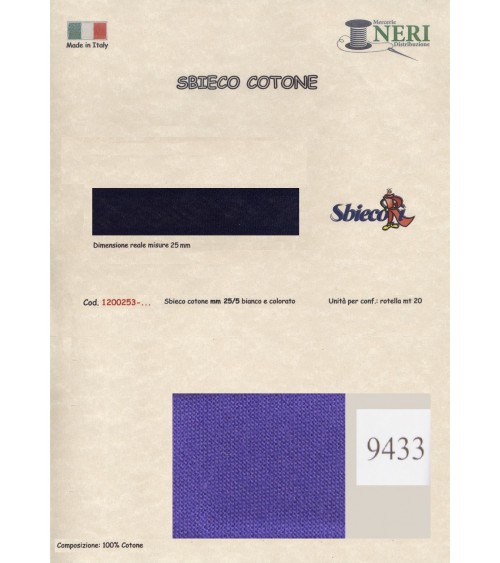1200253-9433 SBIECO COTONE mm25/5 100CO