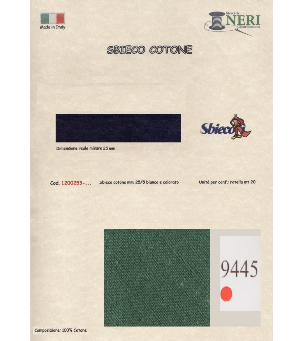 1200253-9445 SBIECO COTONE mm25/5 100CO