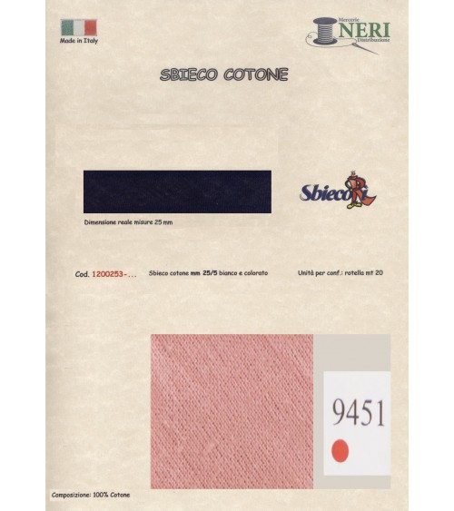 1200253-9451 SBIECO COTONE mm25/5 100CO