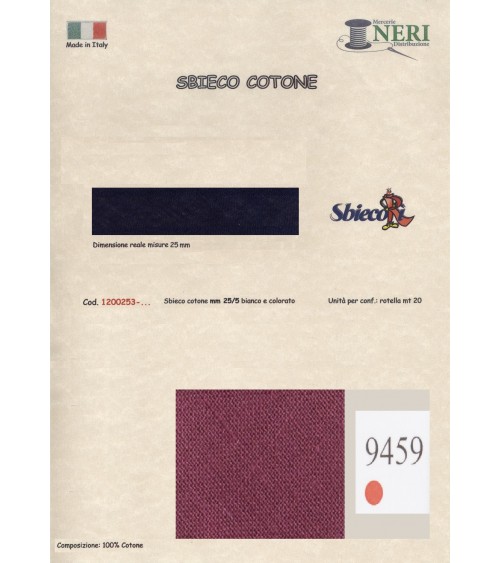1200253-9459 SBIECO COTONE mm25/5 100CO