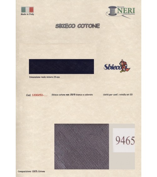 1200253-9465 SBIECO COTONE mm25/5 100CO