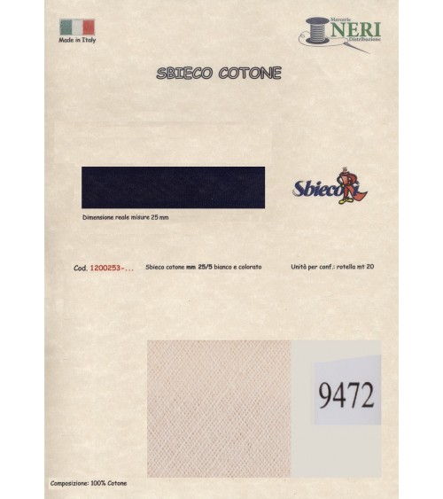 1200253-9472 SBIECO COTONE mm25/5 100CO