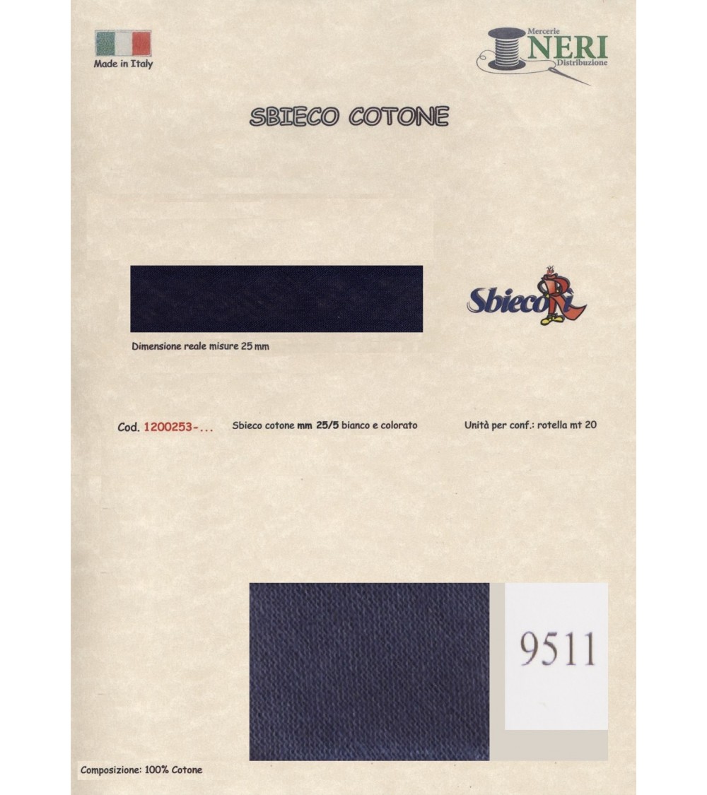 1200253-9511 SBIECO COTONE mm25/5 100CO