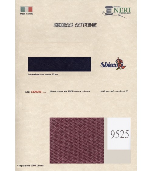 1200253-9525 SBIECO COTONE mm25/5 100CO