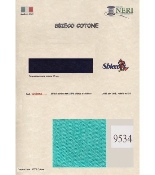 1200253-9534 SBIECO COTONE mm25/5 100CO