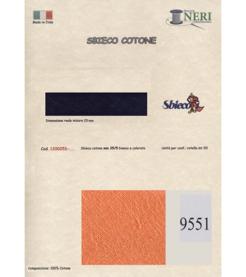 1200253-9551 SBIECO COTONE mm25/5 100CO