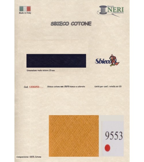 1200253-9553 SBIECO COTONE mm25/5 100CO