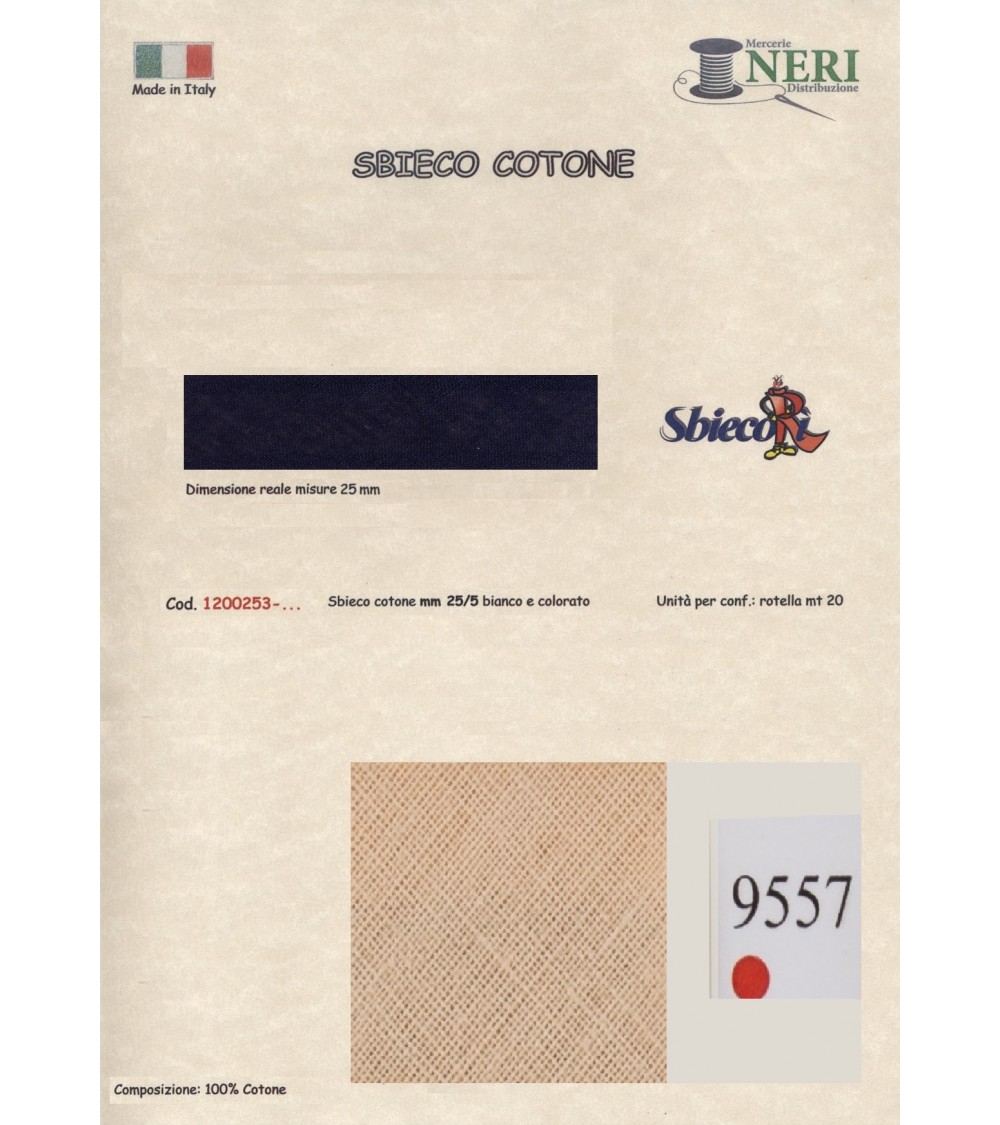 1200253-9557 SBIECO COTONE mm25/5 100CO