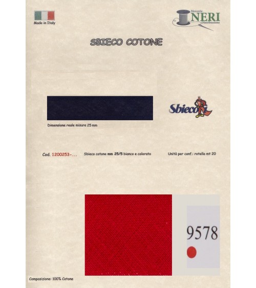 1200253-9578 SBIECO COTONE mm25/5 100CO