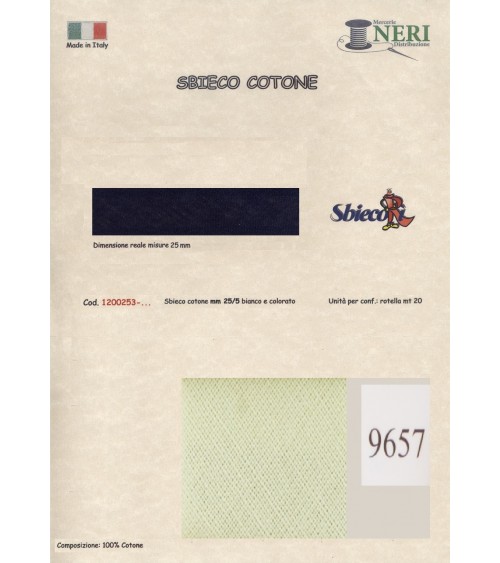 1200253-9657 SBIECO COTONE mm25/5 100CO