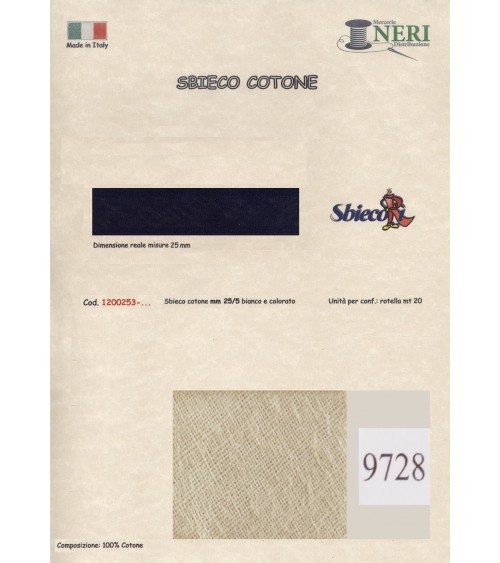 1200253-9728 SBIECO COTONE mm25/5 100CO