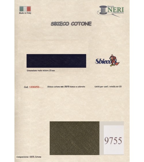 1200253-9755 SBIECO COTONE mm25/5 100CO