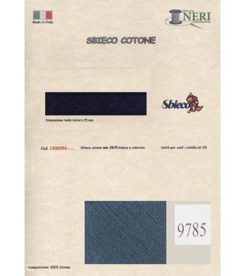 1200253-9785 SBIECO COTONE mm25/5 100CO