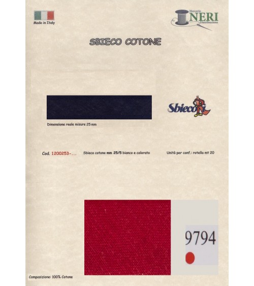 1200253-9794 SBIECO COTONE mm25/5 100CO